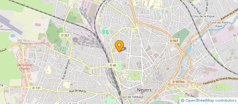 localisation de l'entreprise BOUCHERIE CHARCUTERIE GLH à NEVERS