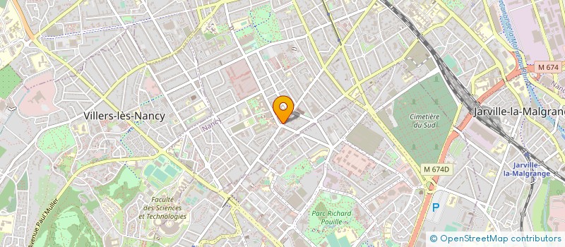 localisation de l'entreprise BOUCHERIE CHARCUTERIE GRANDJEAN à NANCY