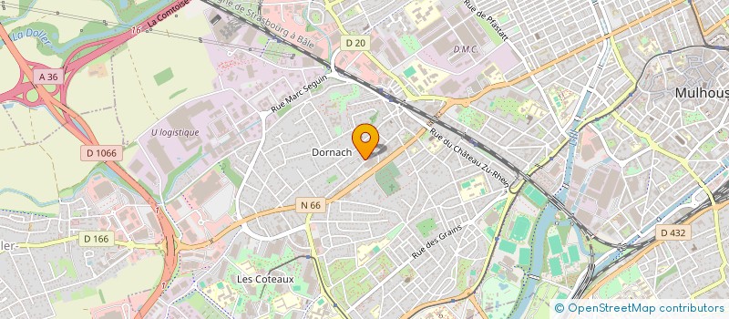 localisation de l'entreprise BOUCHERIE CHARCUTERIE KLEIN  MULHOUSE