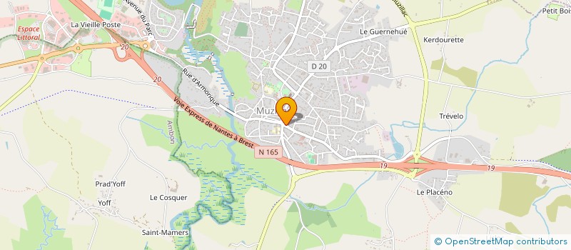 localisation de l'entreprise BOUCHERIE CHARCUTERIE LAUDRAIN à MUZILLAC