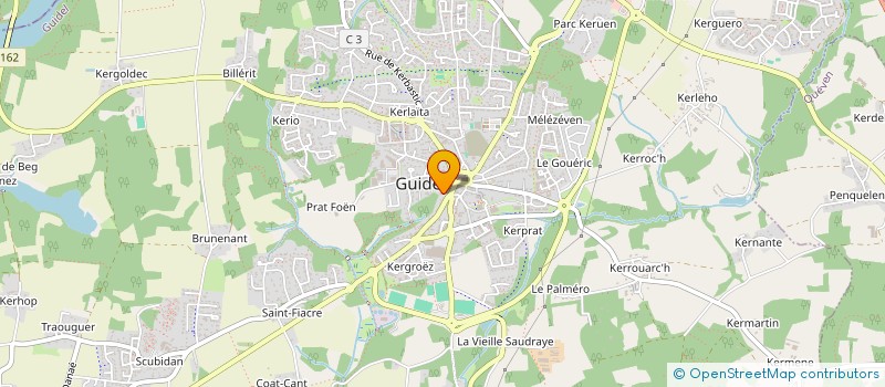 localisation de l'entreprise BOUCHERIE CHARCUTERIE LENA PERE & FILS à GUIDEL