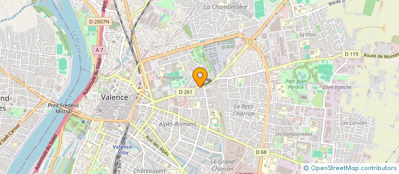 localisation de l'entreprise BOUCHERIE CHARCUTERIE LES DEUX AMIS à VALENCE