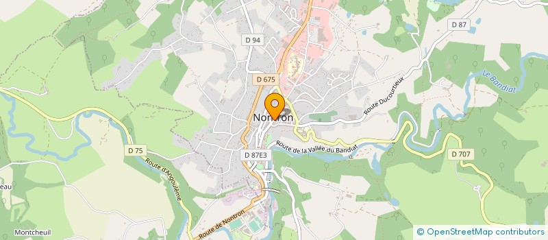 localisation de l'entreprise BOUCHERIE CHARCUTERIE NONTRONNAISE  NONTRON