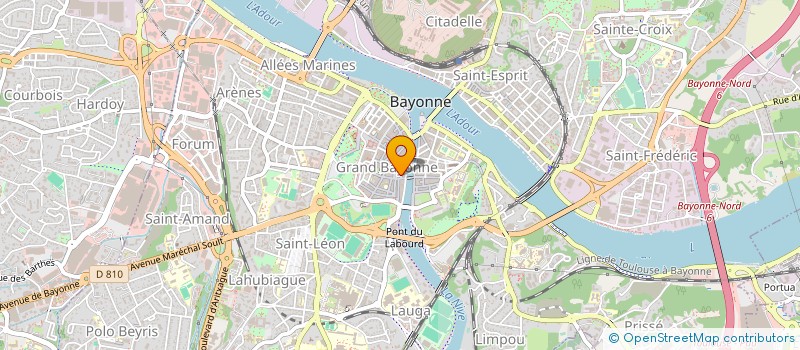 localisation de l'entreprise BOUCHERIE CHARCUTERIE PATRICK ALZURI à BAYONNE