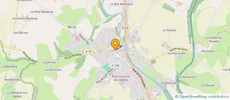localisation de l'entreprise BOUCHERIE CHARCUTERIE REBUFFE à AMBRIERES-LES-VALLEES