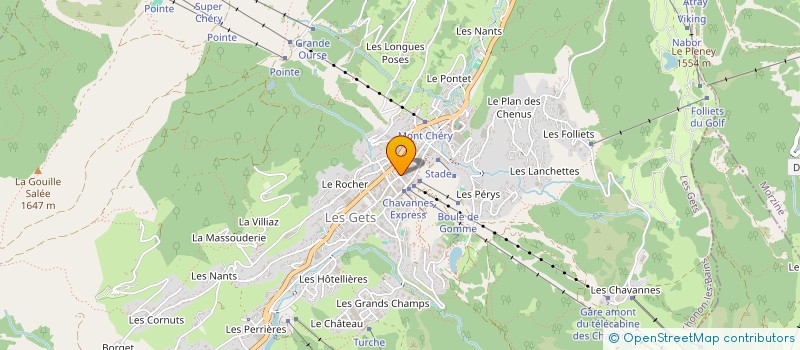 localisation de l'entreprise BOUCHERIE-CHARCUTERIE ROSSIN  LES GETS