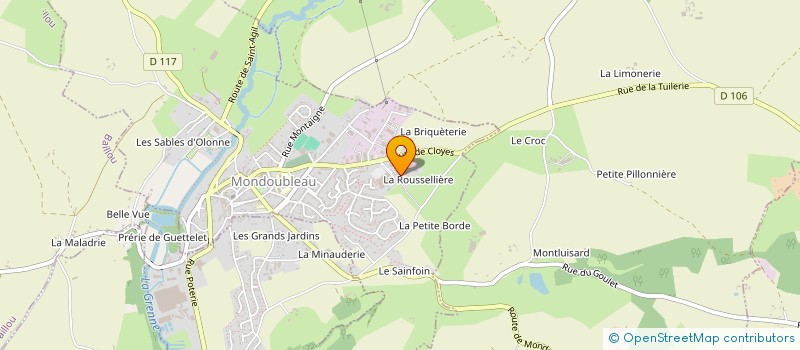 localisation de l'entreprise BOUCHERIE CHARCUTERIE SALMON  MONDOUBLEAU