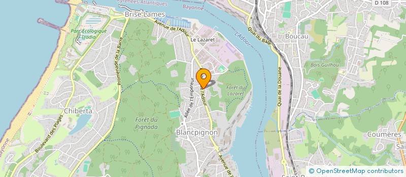 localisation de l'entreprise BOUCHERIE CHARCUTERIE SAUBAGNE  ANGLET