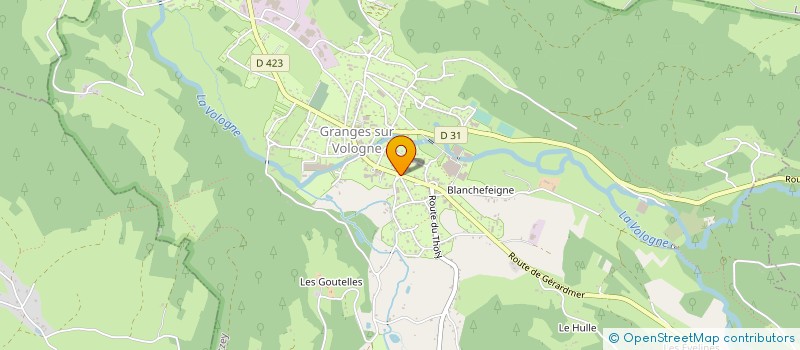 localisation de l'entreprise BOUCHERIE CHARCUTERIE TRAITEUR DES HAUTES VOSGES  GRANGES-AUMONTZEY