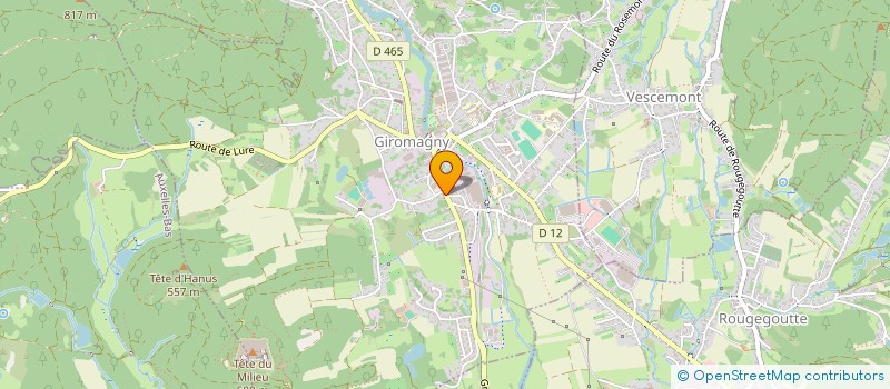 localisation de l'entreprise BOUCHERIE CHARCUTERIE TRAITEUR DU BALLON D'ALSACE à LEPUIX