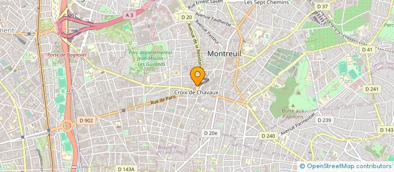 localisation de l'entreprise BOUCHERIE CHARYA à MONTREUIL