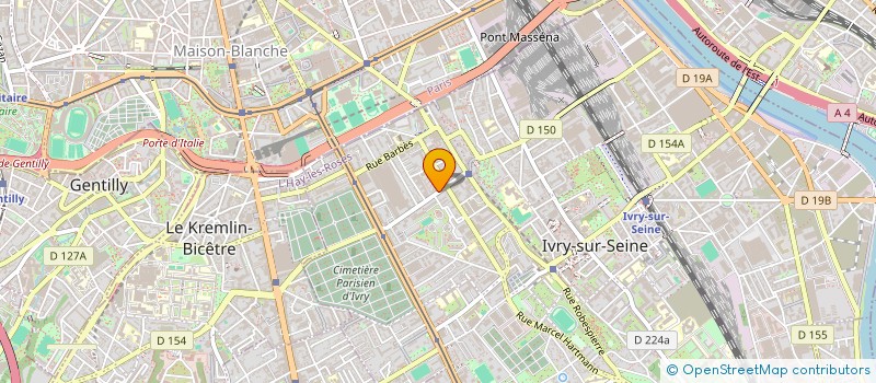localisation de l'entreprise BOUCHERIE CHASSINEAU à IVRY-SUR-SEINE