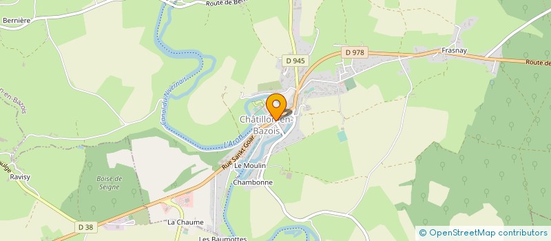 localisation de l'entreprise BOUCHERIE CHATILLONNAISE à CHATILLON-EN-BAZOIS