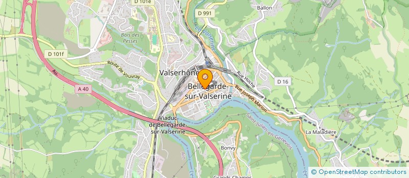 localisation de l'entreprise BOUCHERIE CHATRON ET FILS à VALSERHONE