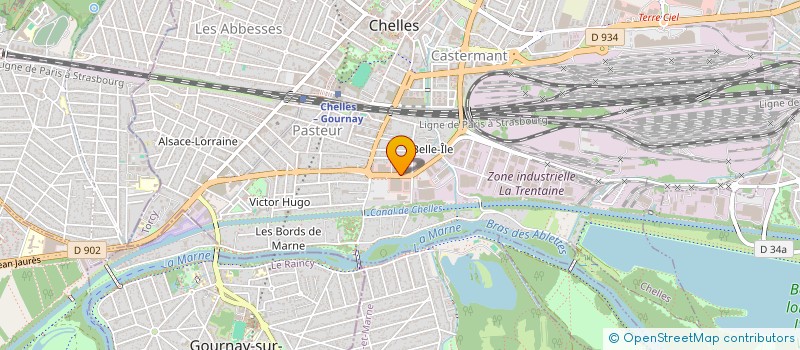 localisation de l'entreprise BOUCHERIE CHELLOISE  CHELLES