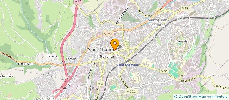 localisation de l'entreprise BOUCHERIE CHERIF à SAINT-CHAMOND