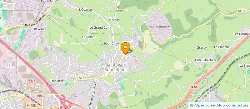 localisation de l'entreprise BOUCHERIE CHEZ L'MAX  SAINT-JEAN-BONNEFONDS