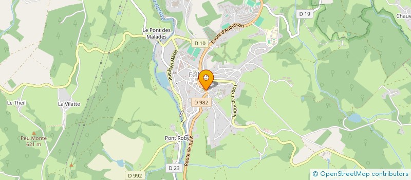 localisation de l'entreprise BOUCHERIE CHEZ LUDO ET ELO à FELLETIN