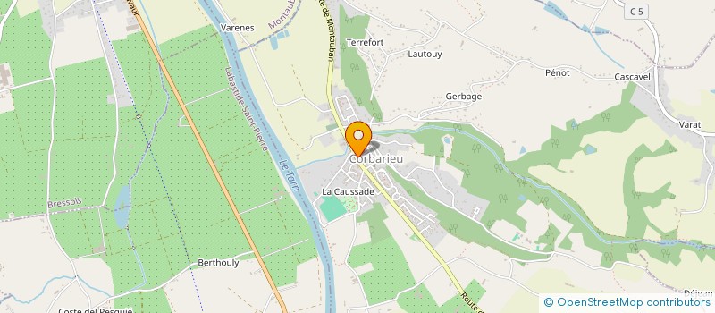 localisation de l'entreprise BOUCHERIE CHEZ NATHAN ET KEVIN  CORBARIEU