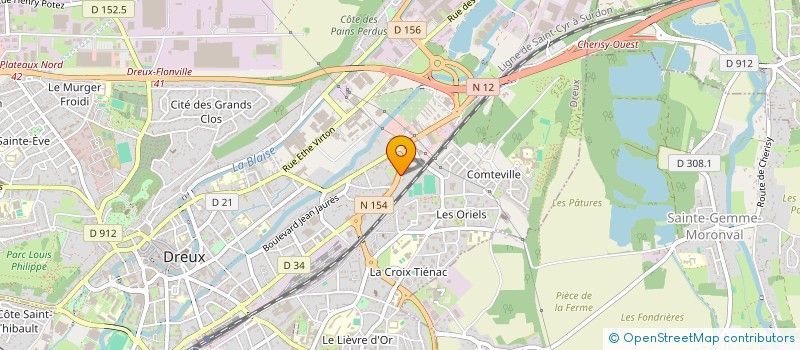localisation de l'entreprise BOUCHERIE CHURCHILL à DREUX