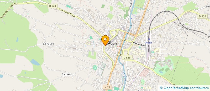 localisation de l'entreprise BOUCHERIE CLAVERIE  EAUZE