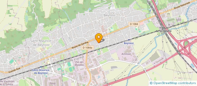 localisation de l'entreprise BOUCHERIE CORSIN à SAINT-MAURICE-DE-BEYNOST