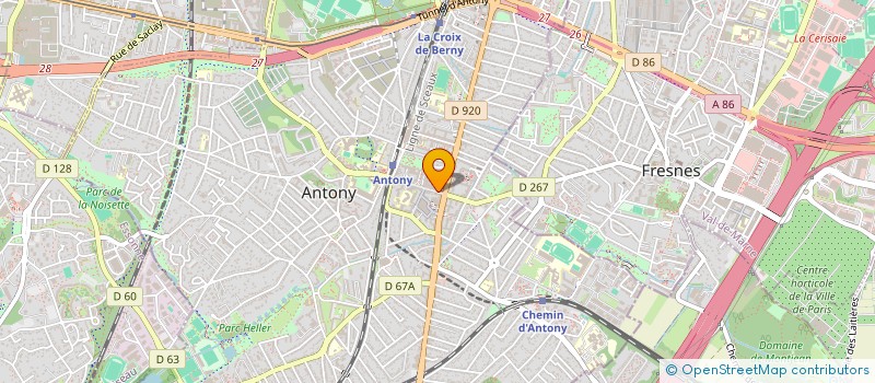 localisation de l'entreprise BOUCHERIE COUDERC à ANTONY