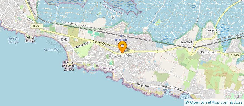 localisation de l'entreprise BOUCHERIE CRAUSSIER à BATZ-SUR-MER