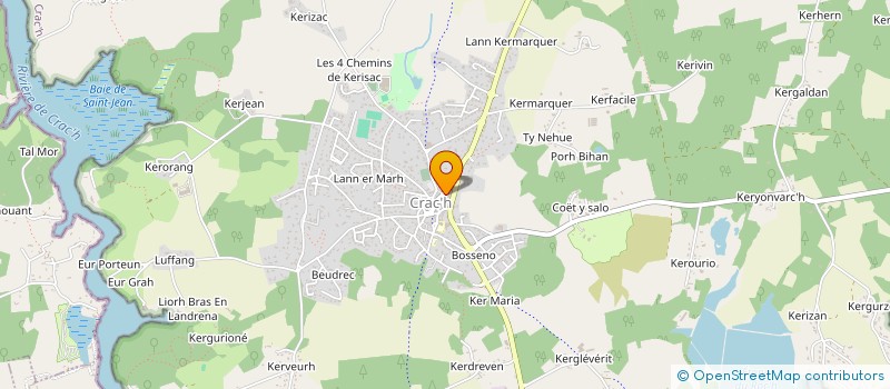 localisation de l'entreprise BOUCHERIE CROZON-LAINE  CRACH