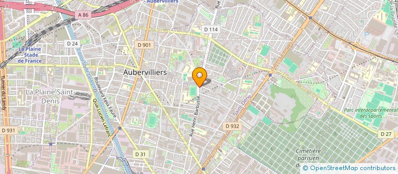 localisation de l'entreprise BOUCHERIE D'AUBERVILLIERS  AUBERVILLIERS