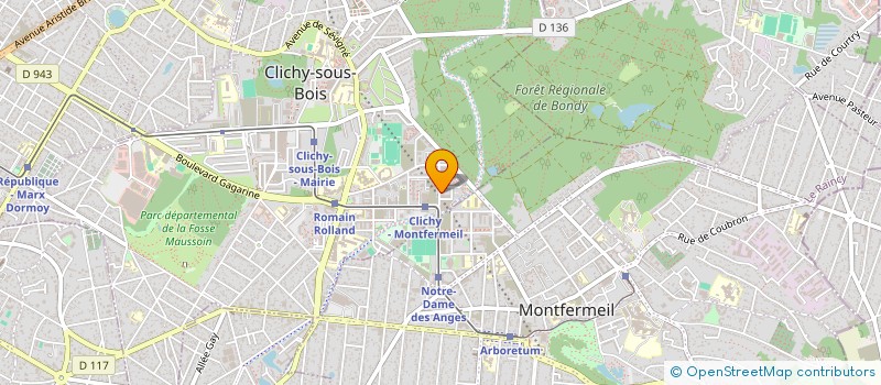 localisation de l'entreprise BOUCHERIE D'ELEVAGE KISSI à CLICHY-SOUS-BOIS