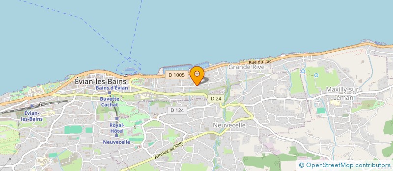 localisation de l'entreprise BOUCHERIE D'EVIAN  EVIAN-LES-BAINS