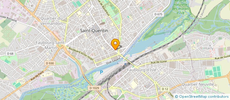 localisation de l'entreprise BOUCHERIE D'ISLE à SAINT-QUENTIN