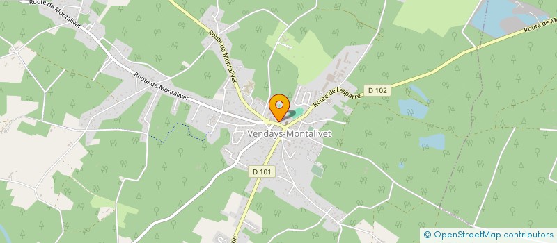 localisation de l'entreprise BOUCHERIE D&M à VENDAYS-MONTALIVET