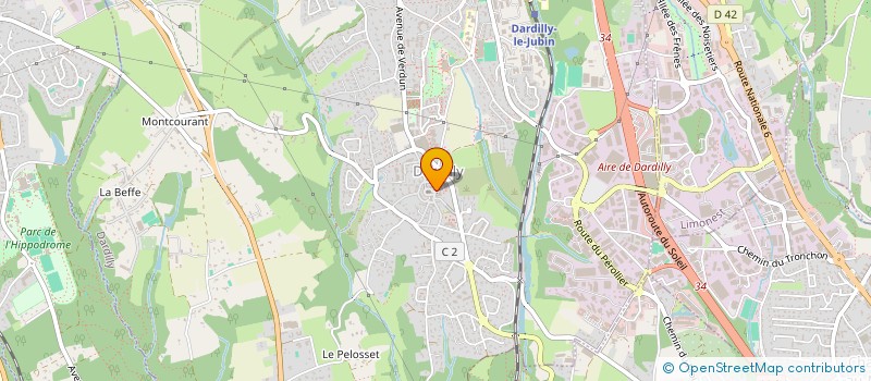 localisation de l'entreprise BOUCHERIE DARDILLOISE  DARDILLY