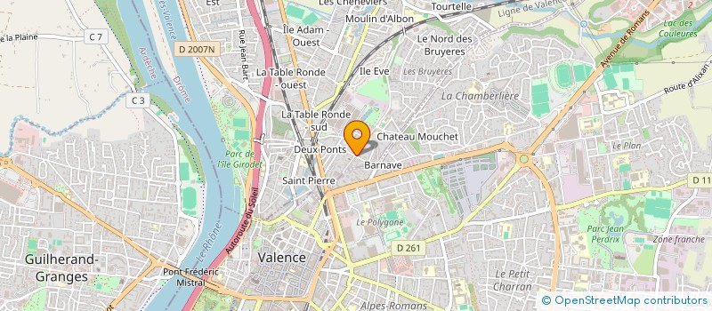 localisation de l'entreprise BOUCHERIE DE CHONY à BOURG-LES-VALENCE