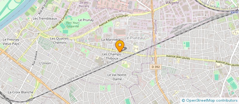 localisation de l'entreprise BOUCHERIE DE CLEMENCEAU à SARTROUVILLE