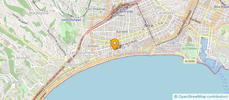 localisation de l'entreprise BOUCHERIE DE FRANCE à NICE