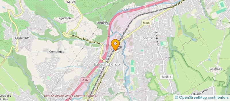 localisation de l'entreprise BOUCHERIE DE GRAND CROIX  LA GRAND-CROIX