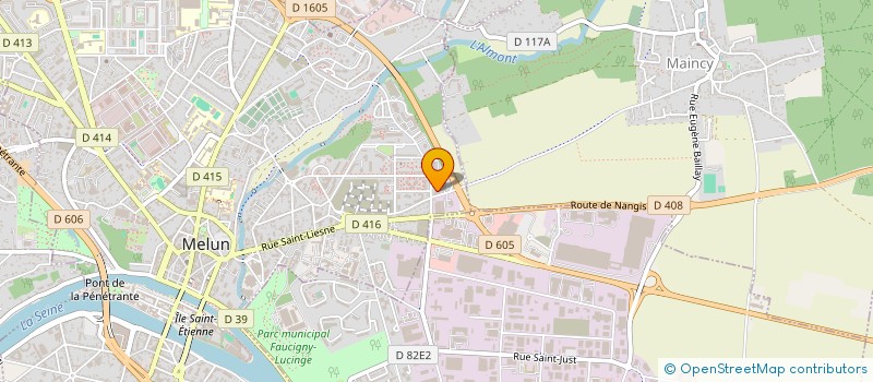 localisation de l'entreprise BOUCHERIE DE L'ALMONT à MELUN