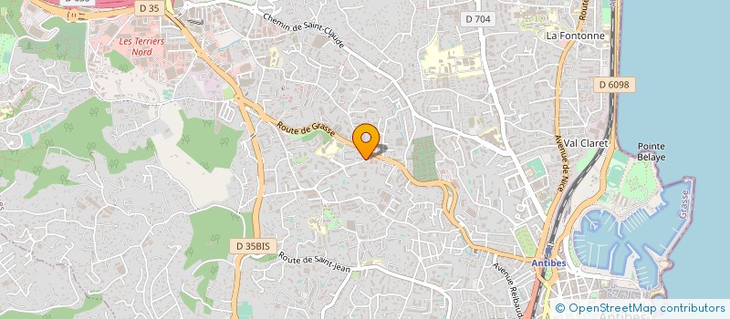 localisation de l'entreprise BOUCHERIE DE L'AMIRAL à ANTIBES