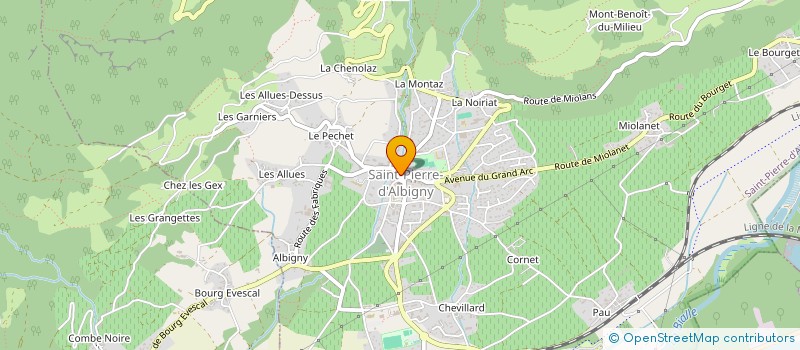 localisation de l'entreprise BOUCHERIE DE L'ARCLUSAZ à SAINT-PIERRE-D'ALBIGNY