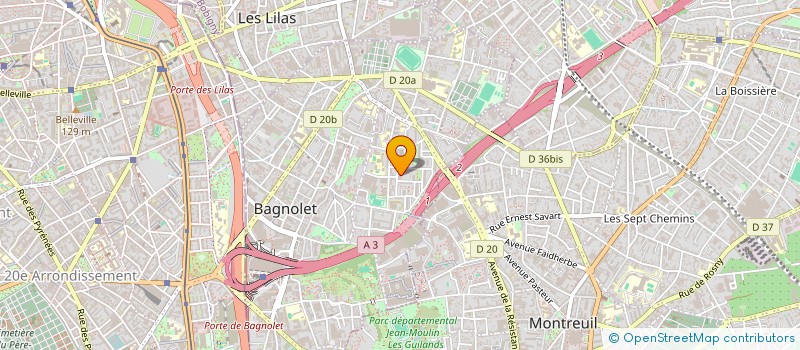 localisation de l'entreprise BOUCHERIE DE L'AVENIR à BAGNOLET