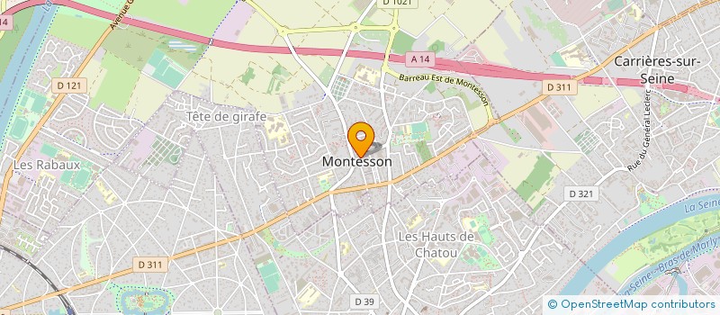 localisation de l'entreprise BOUCHERIE DE L'AVENIR  MONTESSON