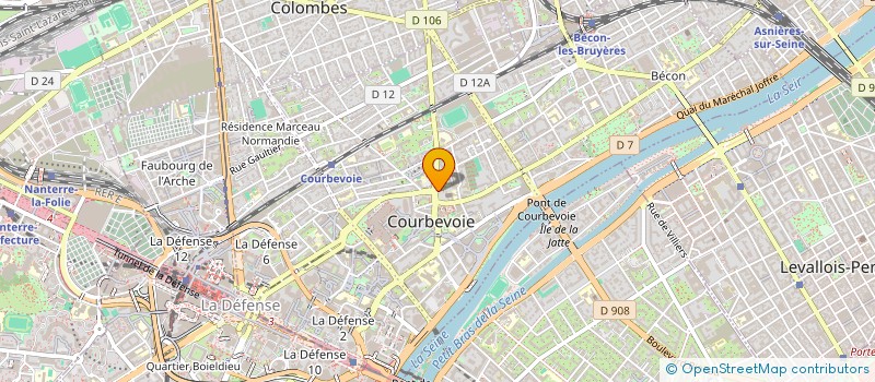 localisation de l'entreprise BOUCHERIE DE L'EGLISE à COURBEVOIE