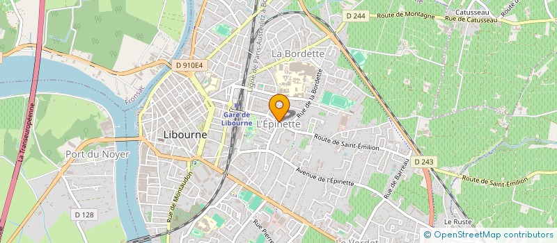 localisation de l'entreprise BOUCHERIE DE L'EPINETTE à LIBOURNE