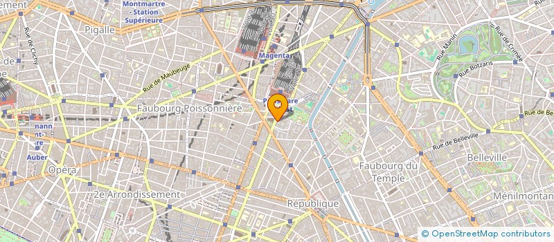 localisation de l'entreprise BOUCHERIE DE L'EST à PARIS