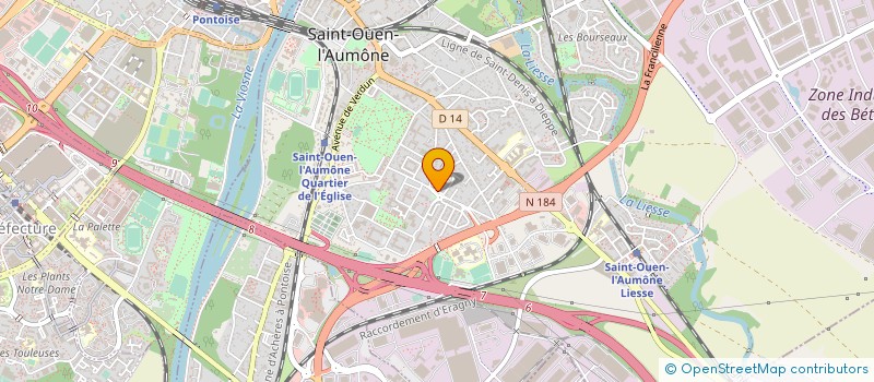 localisation de l'entreprise BOUCHERIE DE L'HOTEL DE VILLE  SAINT-OUEN-L'AUMONE