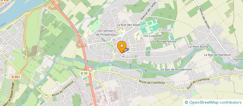 localisation de l'entreprise BOUCHERIE DE L'HOTEL DE VILLE à VINEUIL