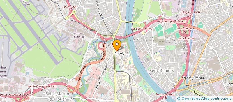 localisation de l'entreprise BOUCHERIE DE L'ORIENT D'ANCELY à TOULOUSE